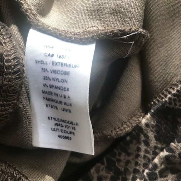 Joie Pull On Pants Womens Snakeskin Print Leggings Skinny Black Grey Size Medium - Picture 6 of 8